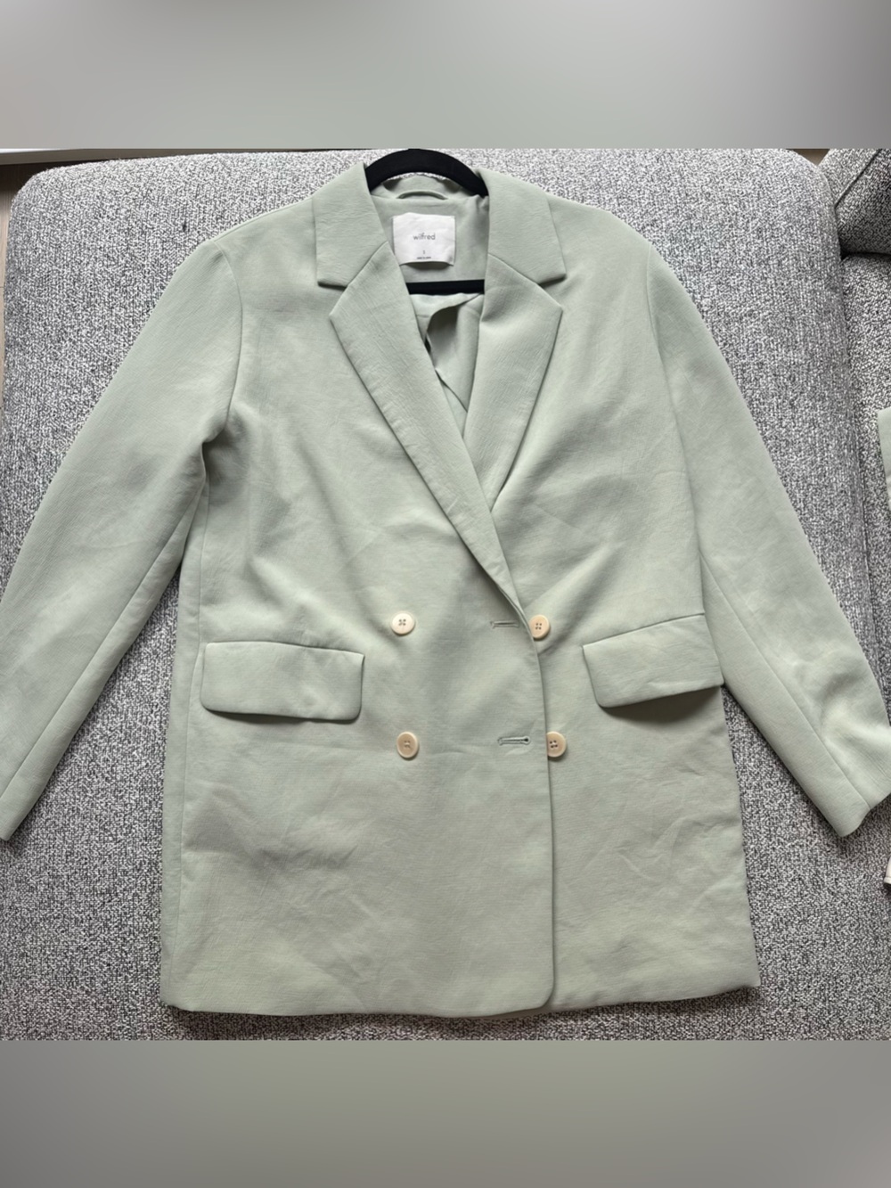 Wilfred Double-Breasted Light Green Blazer (Cheval Blazer - not sold anymore)